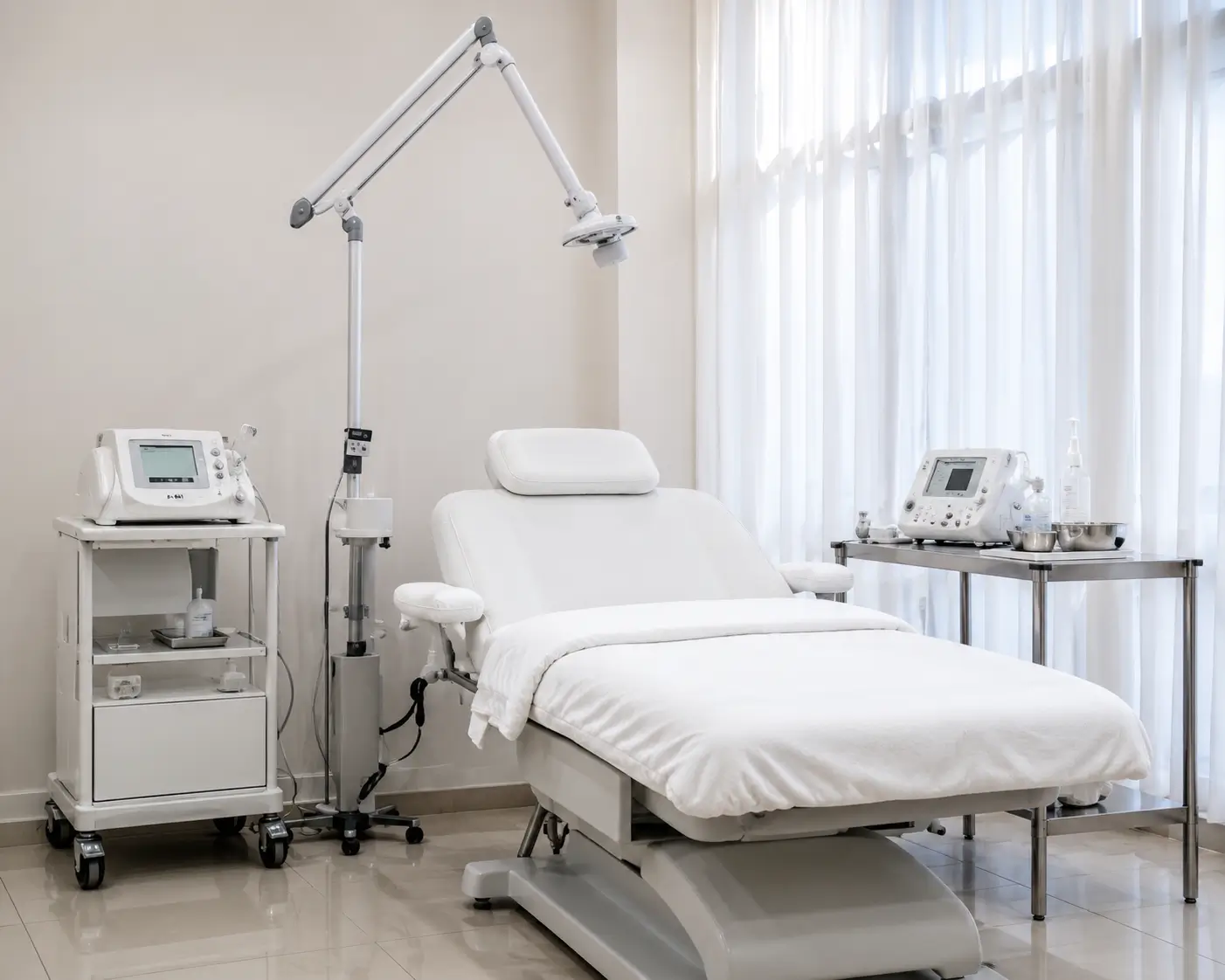 Clean Treatment Room Bed
